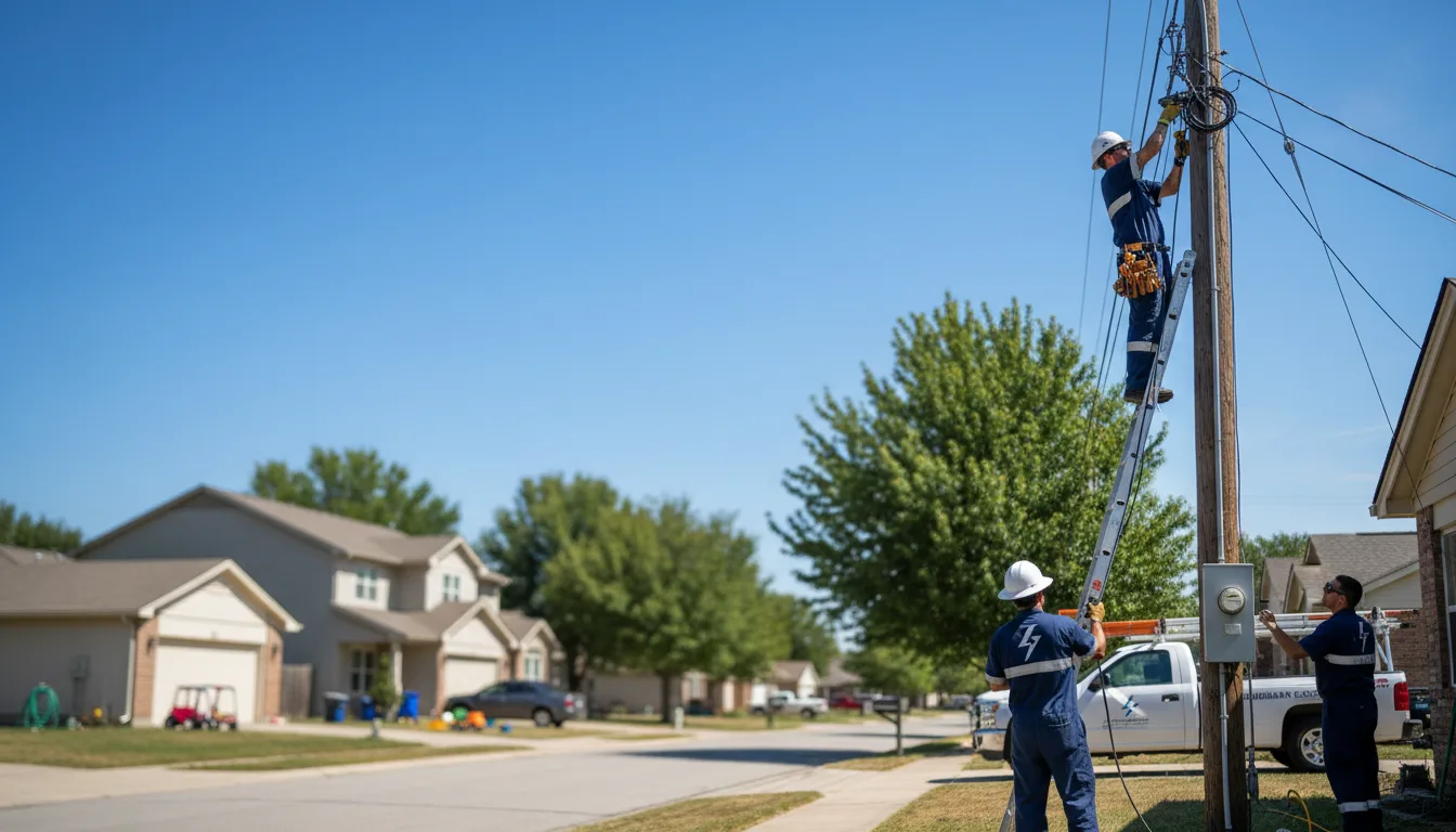 Residential electrician providing installation services in Oak Creek, WI